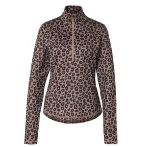 Thermo-Sportshirt mit Half-Zip, braun